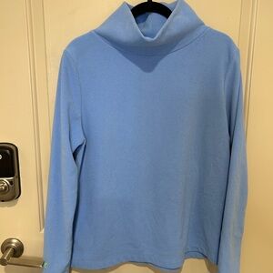 Dudley Stephens Greenpoint Turtleneck in Terry Fleece (Periwinkle)
